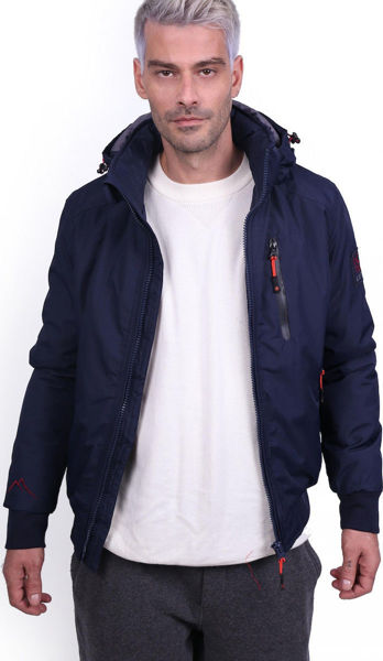 Εικόνα της ICE TECH BOMBER ME ΚΟΥΚΟΥΛΑ G621 NAVY